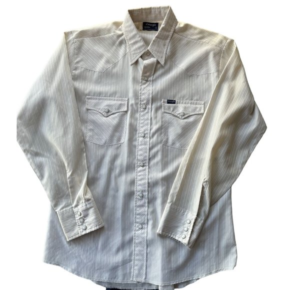 WRANGLER WESTERN BUTTON UP SHIRT SIZE LARGE MENS | D2‎ - Picture 1 of 7